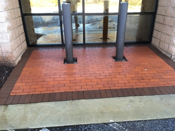 pressure washed porch