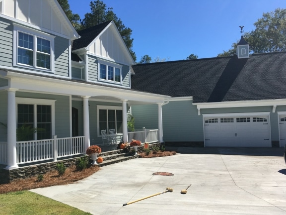 pressure washing a home in Columbia SC