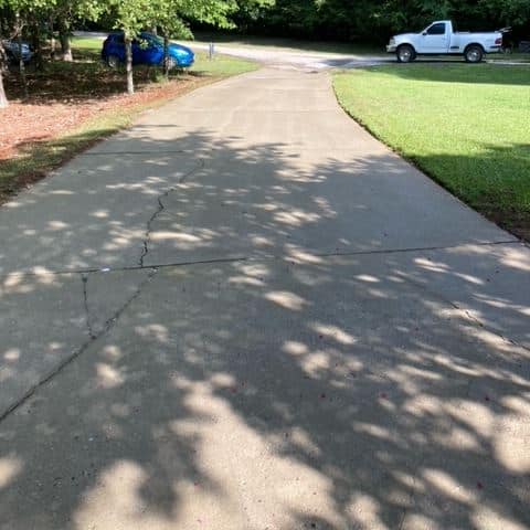 driveway pressure washed in Columbia SC after
